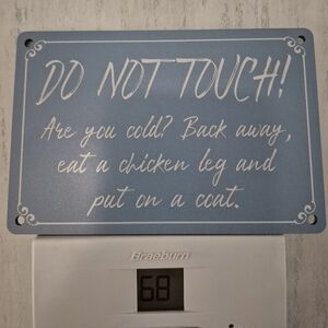 Blue Metal Wall Sign 4"X6"